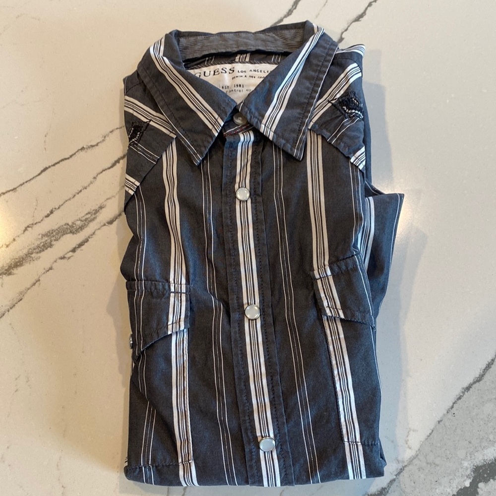 Pearl Snap Sale $10 Embroidered Guess Western Shirt Pearl Snaps Size L